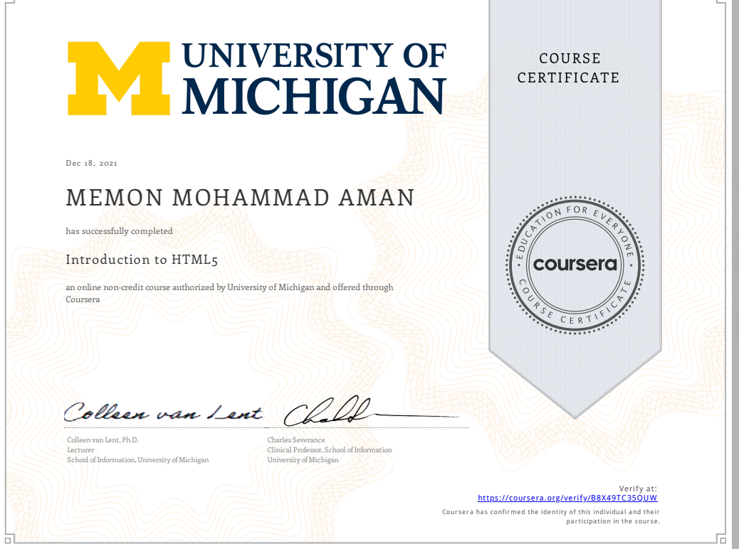 Certificate 2