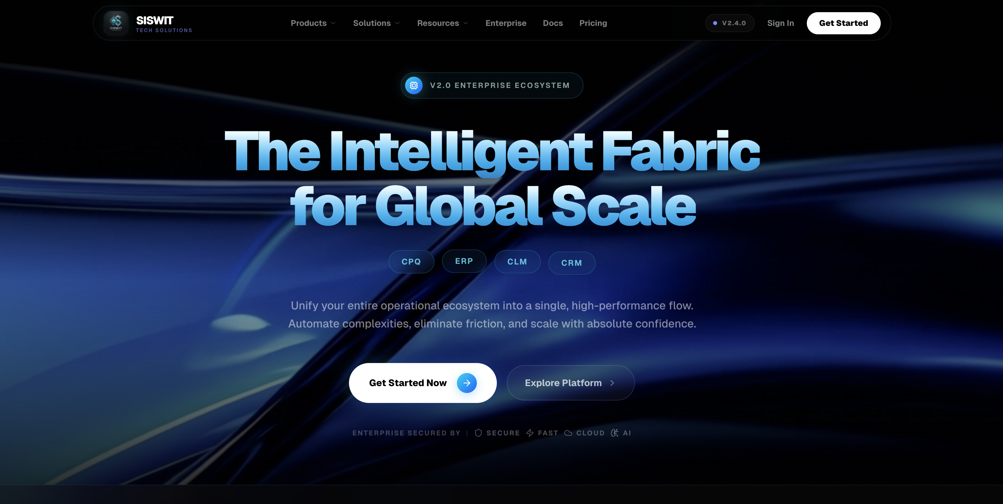 SIS Landing Page